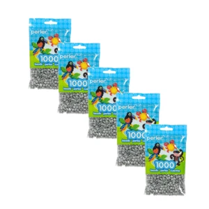 Perler Bead Bags 5x1000 Grey - Picture 1 of 2