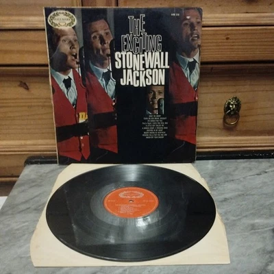 The Exciting Stonewall Jackson - Vinyl LP Country Music Physical Media Record  - Image 1 of 2