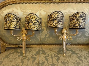Versace Luxus Lampe Wandleuchter 2 Stück Massiv - Bild 1 von 24