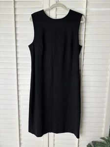 SPANX Sheath Dress XL Black Perfect Fitted Sleeveless Zip Back EUC - Picture 1 of 12
