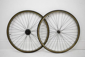 1982 WEINMANN CLINCHER ALLOY, 27 X 1 1/4", VINTAGE ROAD BICYCLE WHEELSET - Picture 1 of 7
