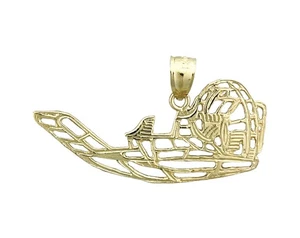 Ciondolo airboat oro 14 carati 40 mm - Foto 1 di 6