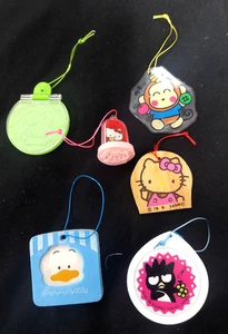 5 Vintage 90's Sanrio Hello Kitty Badtz Maru Pekkle Monkichi Trinket japan - Picture 1 of 3
