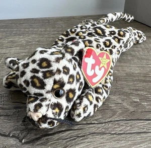 Vintage Original Ty Beanie Babies Freckles The Spotted Leopard Plush Toy 1996 - Picture 1 of 7