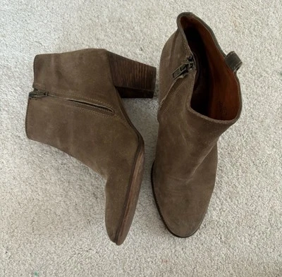 Botines Madewell Gamuza Cuero The Billie Boot Taupe Para Mujer Talla 9.5 Cremallera Foto 1 de 4
