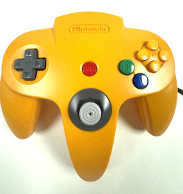 Nintendo 64 Controller Yellow, N64 OEM Authentic [Grade B Refurbished]