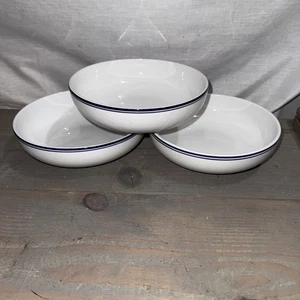3 Dansk Bistro International Christianshavn Blue Striped Pasta Bowl Soup 7 3/4" - Picture 1 of 3
