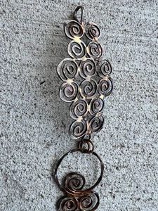 Vintage Copper Spiral Link Belt Handmade Boho 1970s – 34” Adjustable - Picture 1 of 3