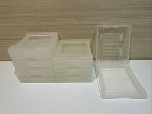 NINTENDO GAMEBOY ADVANCE GBA DS 8 x GAME CART CARTRIDGE CASE PLASTIC HOLDER QUAD - Picture 1 of 6