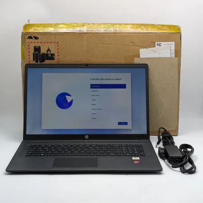 HP Laptop 17z-cp200 17.3" AMD Athlon Gold 7220U 8GB DDR5 128GB SSD Win 11 Home - Image 1 of 4
