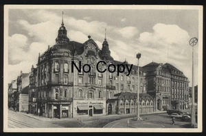 #1262 AK Erfurt Blick vom Bahnhofsplatz Konditorei gel.1943 als Feldpost - Picture 1 of 2