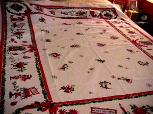 Mantel de Navidad de Colección Noel Feliz Navidad Ángeles Villancicos - Imagen 1 de 5