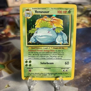 Venusaur Holo Raro Set Base 15/102 Unlimited WOTC Pokemon TCG Card LP ๐ฟ - Foto 1 di 8