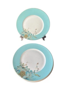 222 Fifth Eliza Spring Blue 10 3/4" Dinner Plate - Set of 5 - Discontinued - Picture 1 of 4
