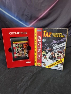 Sega Genesis: Taz In Escape From Mars With Box Tested Works  - Image 1 of 4