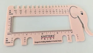 Sheep Thrills Knitter's Pride Elephant Needle Gauge & Yarn Cutter - Foto 1 di 2