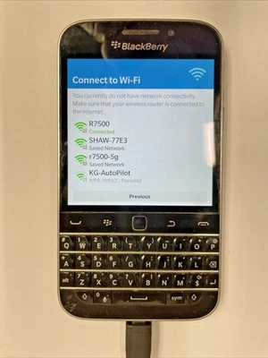 SmartPhone BLACKBERRY CLASSIC Q20  BLACK  (Carrier: AT & T)  + Foto 1 de 3