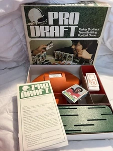 Pro Draft Football 1974 Board Game w/ 44 Player Cards - 70s Parker Brothers (NS) - Picture 1 of 8