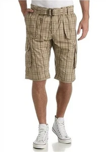Pantalones cortos a cuadros Joe Browns talla M, L, XXL Bermudas con cinturón beige - Imagen 1 de 2