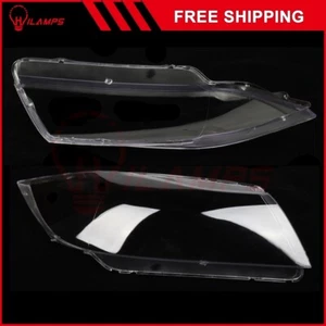 For 05-08 BMW 3 Series E90 E91 Front Headlight Headlamp Clear Lens Cover Pair - Picture 1 of 8