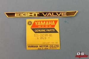 NOS YAMAHA XS500 TX500 1973 > 1975 GENUINE SIDE COVER EMBLEM #371-21786-01 - Picture 1 of 4