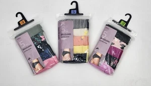 M&S Ladies 5 Pack Cotton Lycra Brazilian Knickers Underwear Sizes 10 to 24 - Picture 1 of 15