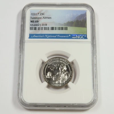 2021 P NGC MS69 - Tuskegee Airmen Quarter - 25c US Coin #50883A - Image 1 of 2