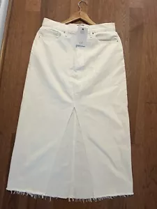 NWT White Denim Skirt - Picture 1 of 3