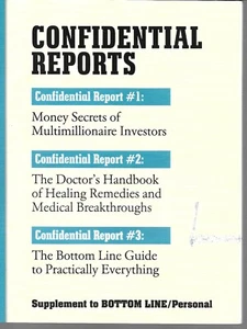 CONFIDENTIAL REPORTS by BOTTOM LINE PERSONAL 2013 - Picture 1 of 2