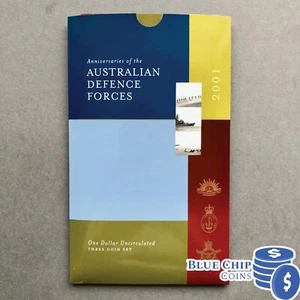 2001 UNC RAM AUSTRALIAN DEFENCE FORCES 3 COIN SET - Bild 1 von 7