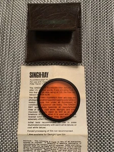 SINGH RAY 55mm Fluorescent Filter Lens Type B USA With Case & Pamphlet - Picture 1 of 4