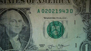 2013 Series $1 Dollar Birthday Note Feb. 02, 1943 A02021943D - Picture 1 of 3