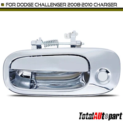 Manija de puerta exterior cromada con cerradura para Dodge Challenger Charger conductor delantero Foto 1 de 4