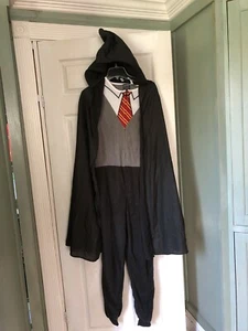 Harry Potter Adulto Pequeño 4-6 Una Pieza Mono Polar Pijama + Capa con Capucha - Imagen 1 de 12