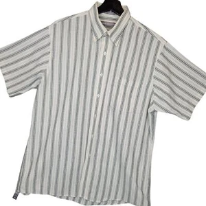 Vintage Van Heusen Men's Short Sleeve Button-Down Shirt Sz 17 Preppy Casual - Picture 1 of 11