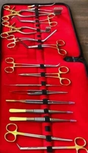 Set di strumenti chirurgici microvascolari 16 pezzi - acciaio inossidabile tedesco premium - Foto 1 di 3