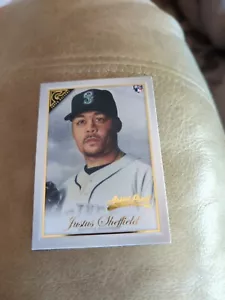 2019 Topps Gallery Artist Proof #49 Justus Sheffield SP RC Seattle Mariners - Picture 1 of 2