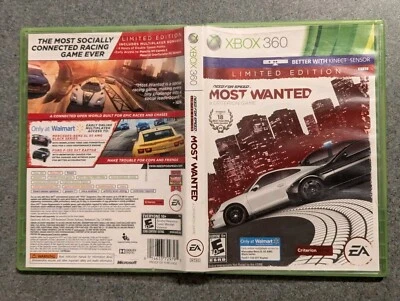 Need for Speed: Most Wanted Limited Edition (Microsoft Xbox 360) CIB Scratches  - Image 1 of 4