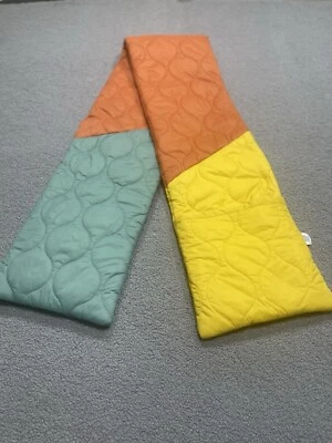 Urban Outfitters Scarf Quilted Puff Multicolored Cold Winter Fall Preppy NEW - Image 1 of 4