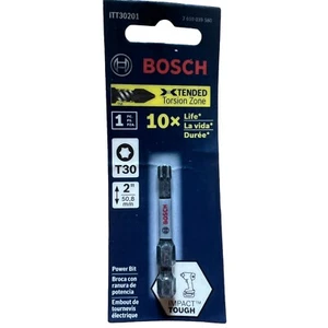 Bosch T30 Impact Tough Screwdriving Bit 2” – ITT30201, New, Torx Star Tip - Picture 1 of 2