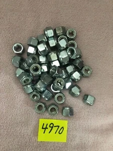 1/2-13 Zinc Nylon Insert Lock Nuts (One Lot of 50 pcs.) - Picture 1 of 1