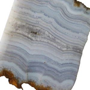 rle BLUE LACE AGATE SLAB, NICE BLUE! 2.5" x 2.1" BEAUTIFUL! - Picture 1 of 4