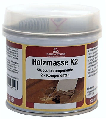 2K Holzkitt Spachtel Holzspachtelmasse Holzfüller Füllstoff Außenbereich 125ml - Bild 1 von 4