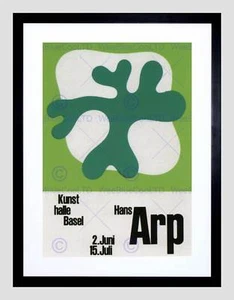 AD SWITZERLAND CULTURAL HANS ARP DADA SURREALISM FRAMED ART PRINT B12X4406 - Picture 1 of 17