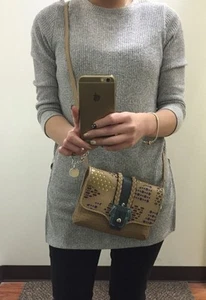 Paula Cademartori BR01 Kalb Intarsio Constellat Brown Petite Sylvie Bag 5807 - Bild 1 von 3