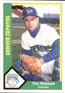 Tim McIntosh 1990 CMC Denver Zephyrs #15 RC Card *AutographDen* FREE SHIP - Picture 1 of 1
