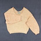 Anthropologie Saturday Sunday Sweater Women Medium Coral Talula Cropped Relaxed