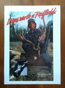 1982 Redfield Illuminator Widefield Scope Photo Deer Kill Pic Vintage Print Ad  - Picture 1 of 5