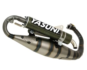 Sistema de escape Yasuni Carrera 16 carbono aramid para Minarelli Yamaha BWS - Imagen 1 de 4
