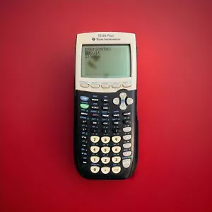 Texas Instruments TI-84 Plus Graphing Calculator - Black & White Tested Works - Picture 1 of 4